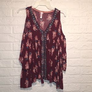 Cute Open Shoulder Top